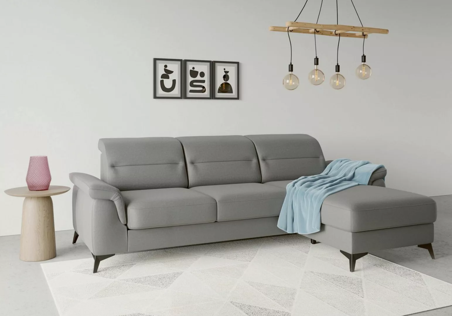 sit&more Ecksofa Sinatra L-Form, mit Recamiere, optional mit Kopfteilverste günstig online kaufen