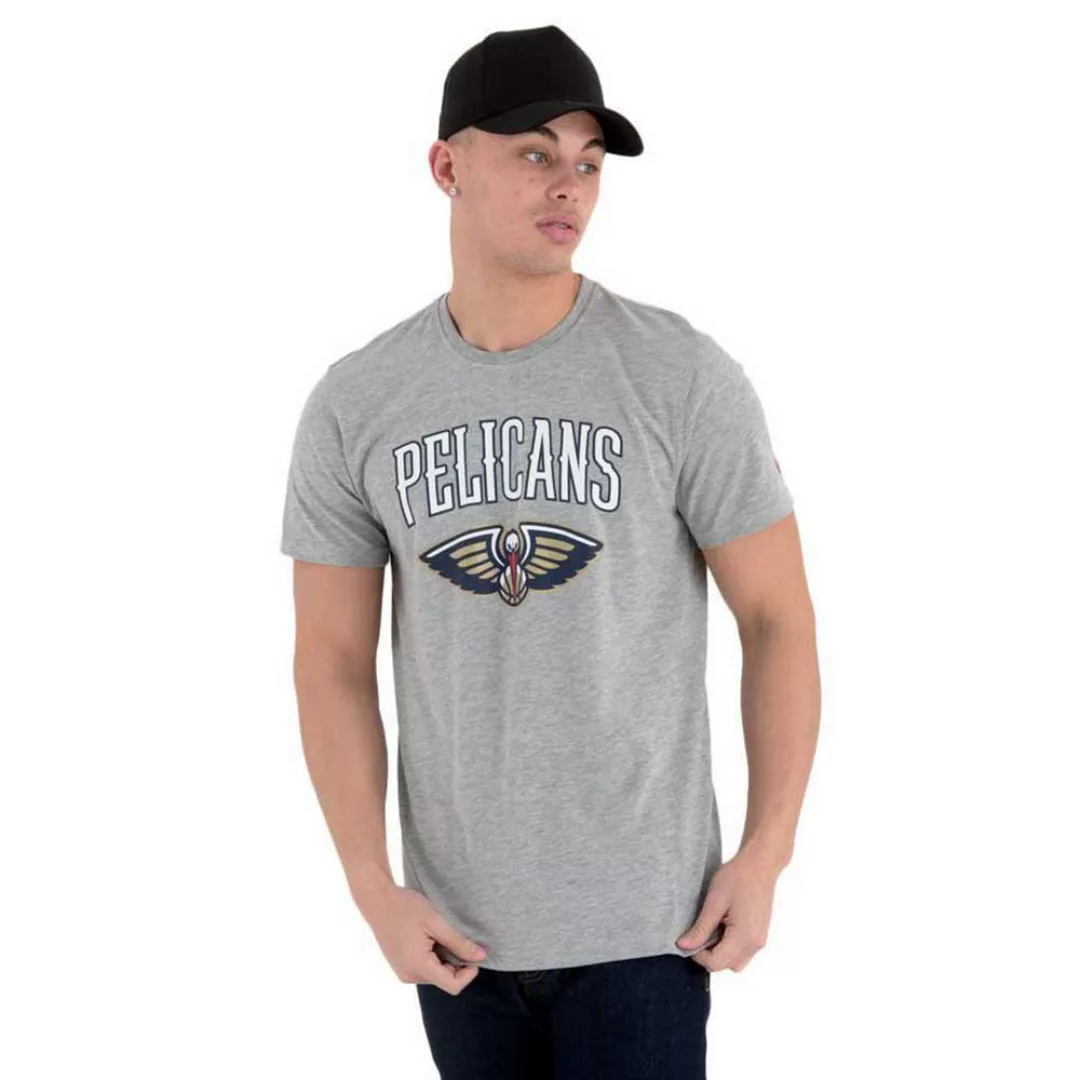 New Era Team Logo New Orleans Pelicans Kurzärmeliges T-shirt M Grey günstig online kaufen