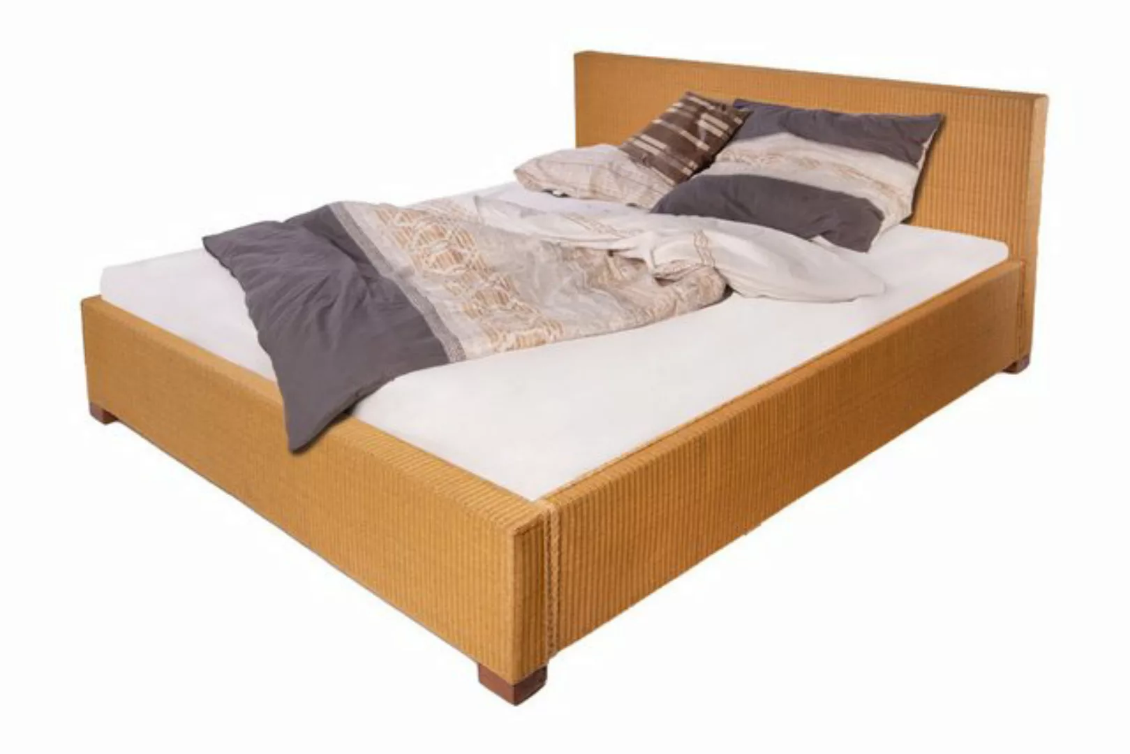 SAM® Massivholzbett Ariana, Doppelbett aus geflochtenem Loom, sehr robust, günstig online kaufen