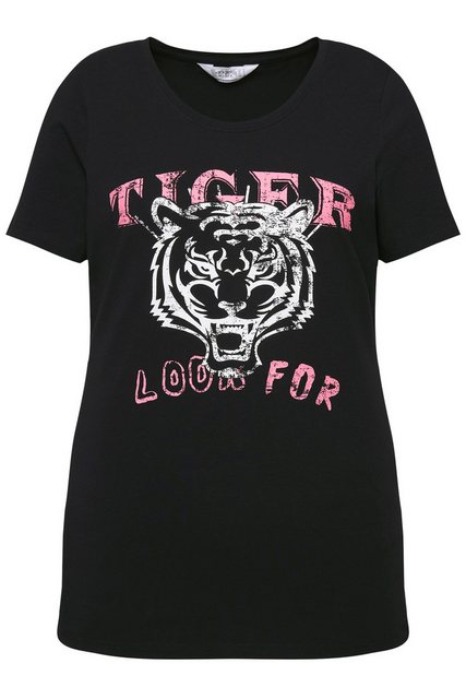 Angel of Style Rundhalsshirt T-Shirt Classic Fit Tiger-Print günstig online kaufen