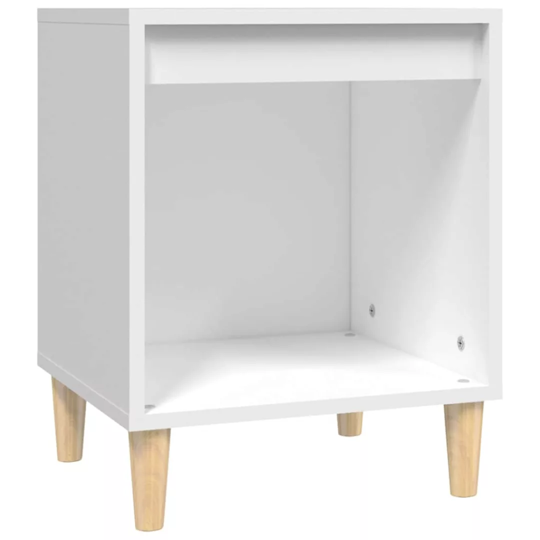 Vidaxl Nachttisch Weiß 40x35x50 Cm Holzwerkstoff günstig online kaufen