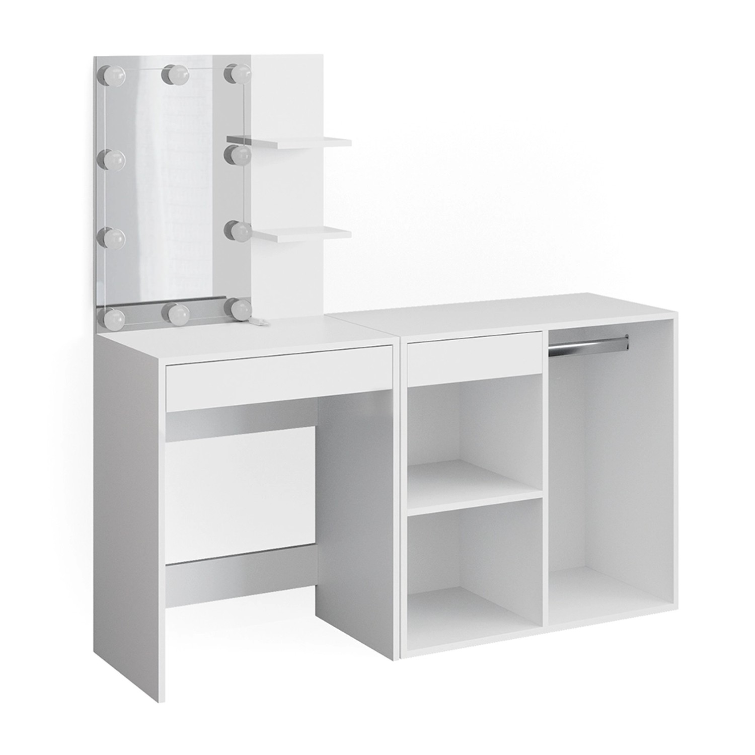 Vicco Schminktisch Isabelle, Weiß, 140 cm günstig online kaufen