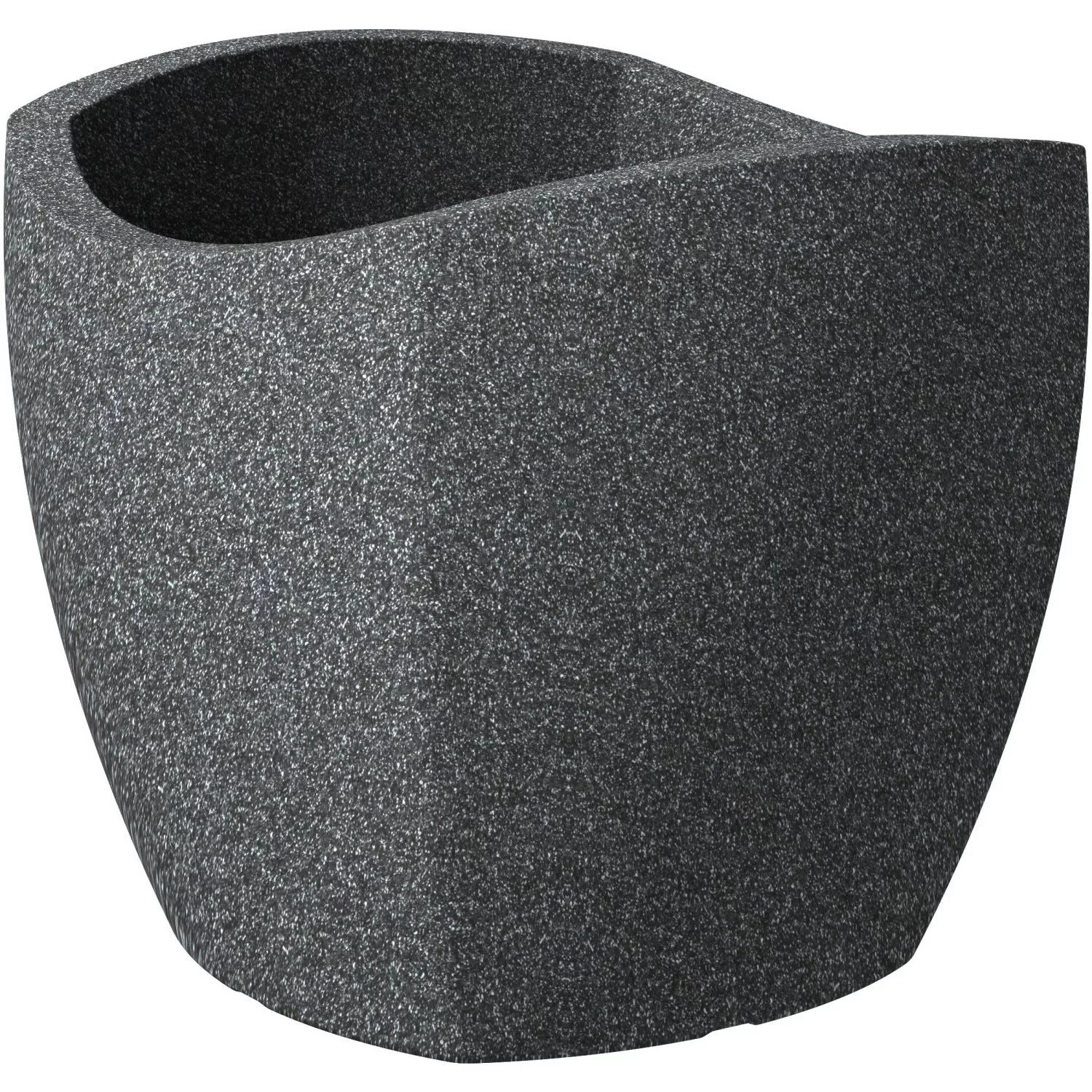 Scheurich Pflanzgefäß Wave Globe Cubo 50 cm x 50 cm Schwarz Granit günstig online kaufen