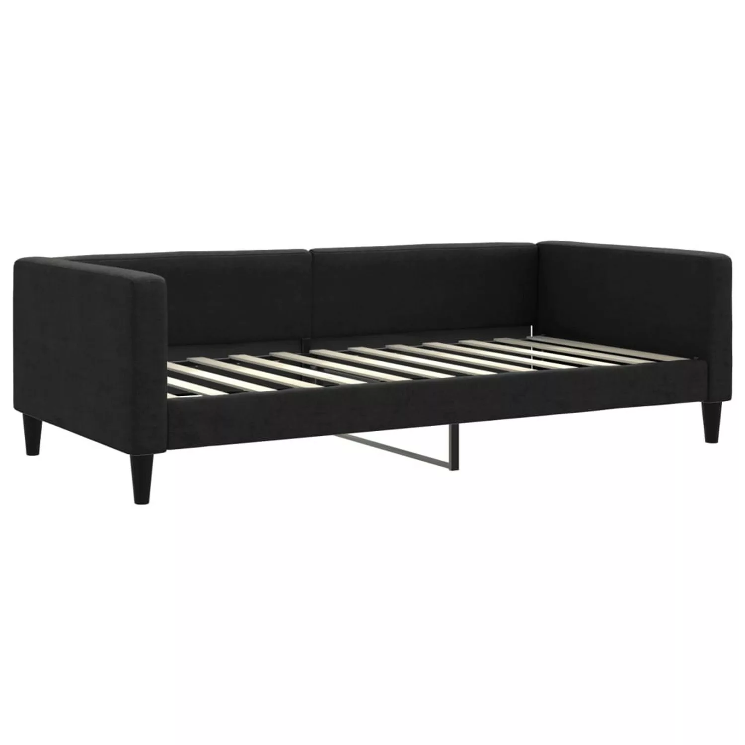 vidaXL Gästebett Tagesbett Schwarz 100x200 cm Stoff Gästebett Gästecouch Gä günstig online kaufen