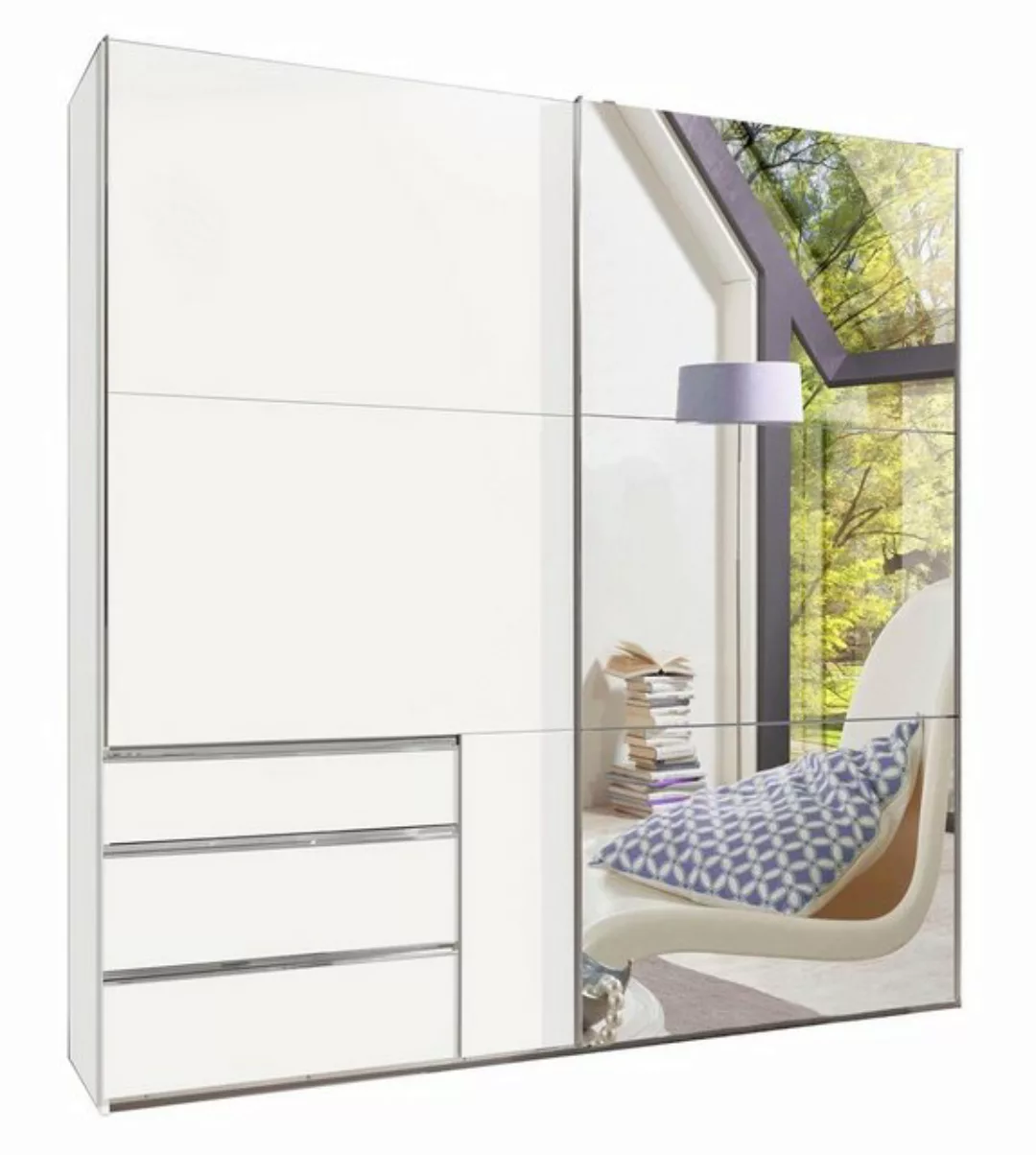 Wimex Kleiderschrank Level (Level, 1-St., Kleiderschrank) 250x65x216cm weiß günstig online kaufen