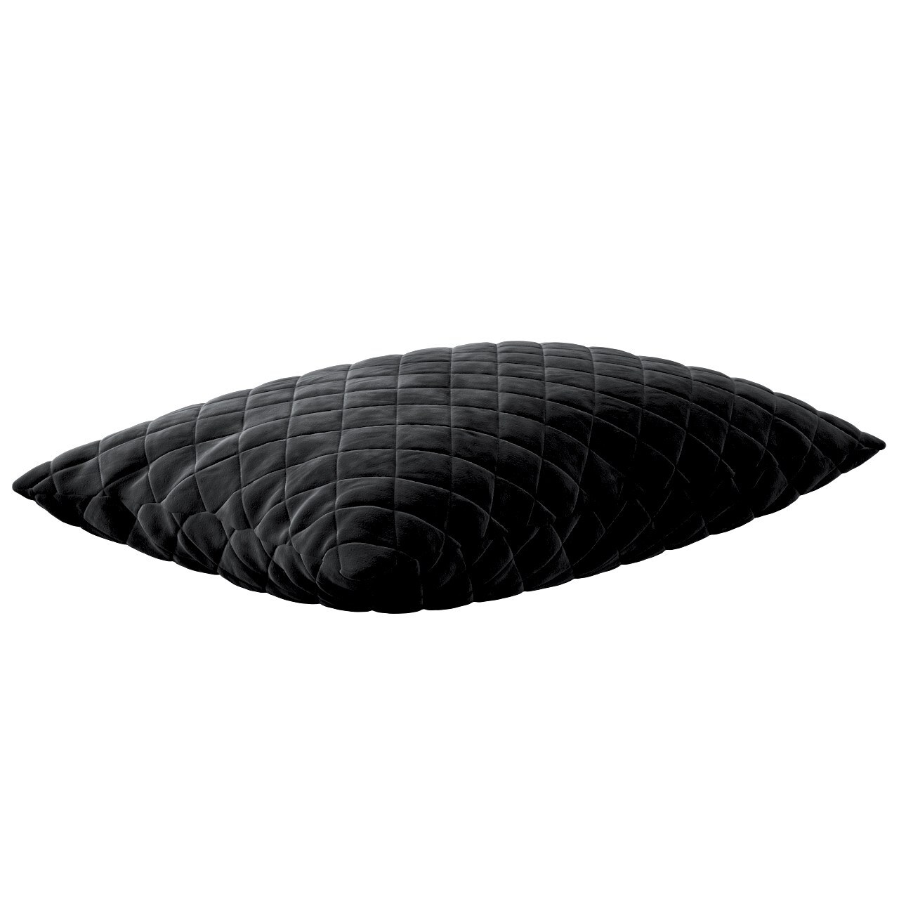 Kissenhülle Kinga gesteppt 60x40cm, schwarz, 60 x 40 cm, Velvet (704-17) günstig online kaufen