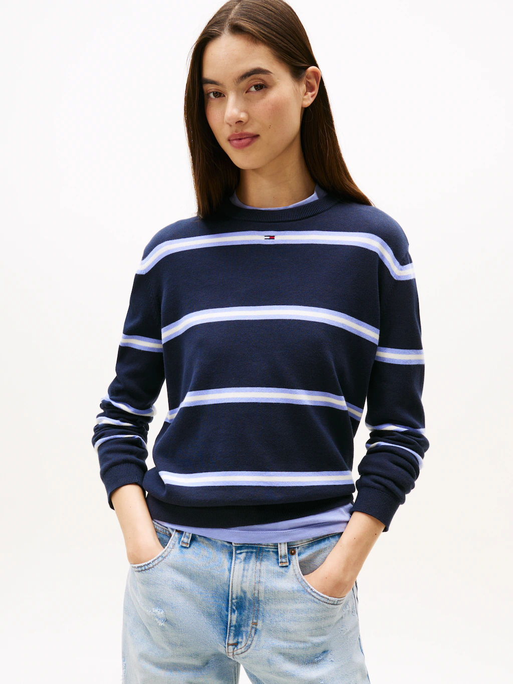 Tommy Jeans Strickpullover "TJW ESSENTIAL CREW SWEATER EXT" günstig online kaufen