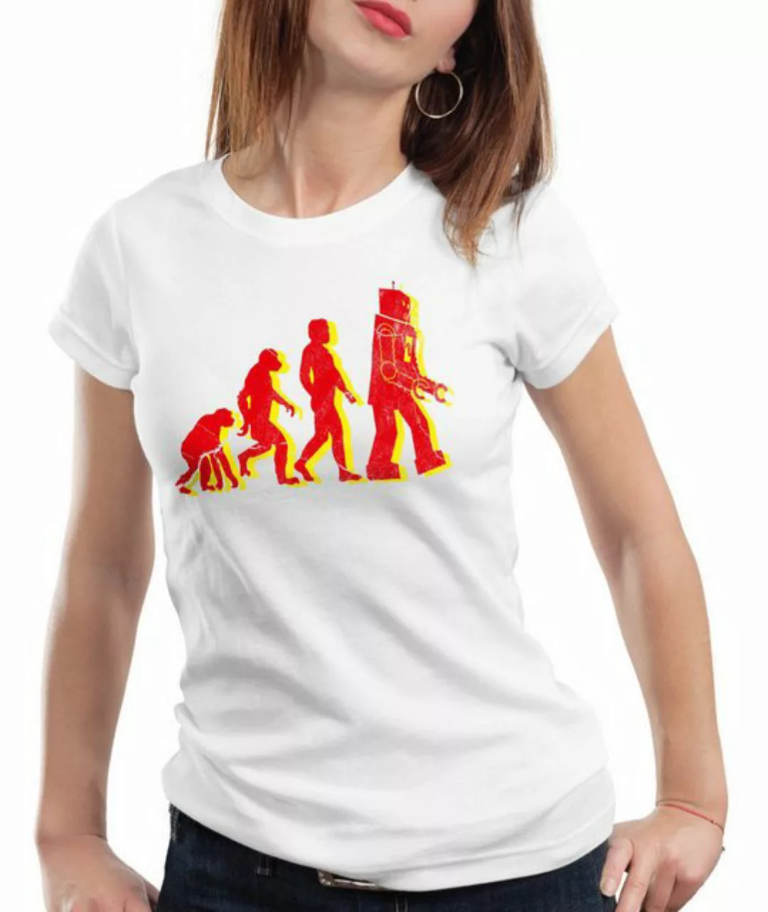 style3 T-Shirt Evolution the big bang theory sheldon cooper bazinga darwin günstig online kaufen