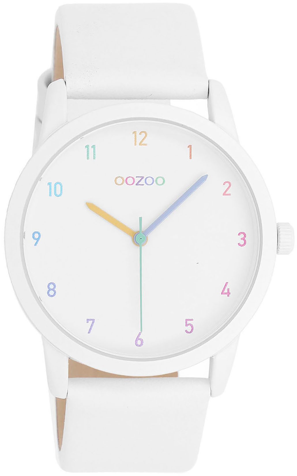 OOZOO Quarzuhr Damenuhr C11059 Bunt Lederband günstig online kaufen
