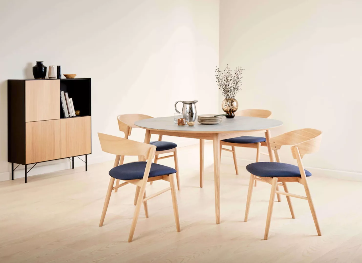 Hammel Furniture Esstisch "Meza Designtisch mit Auszugsfunktion und 2 Einle günstig online kaufen