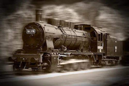 Papermoon Fototapete »Steam Locomotive« günstig online kaufen