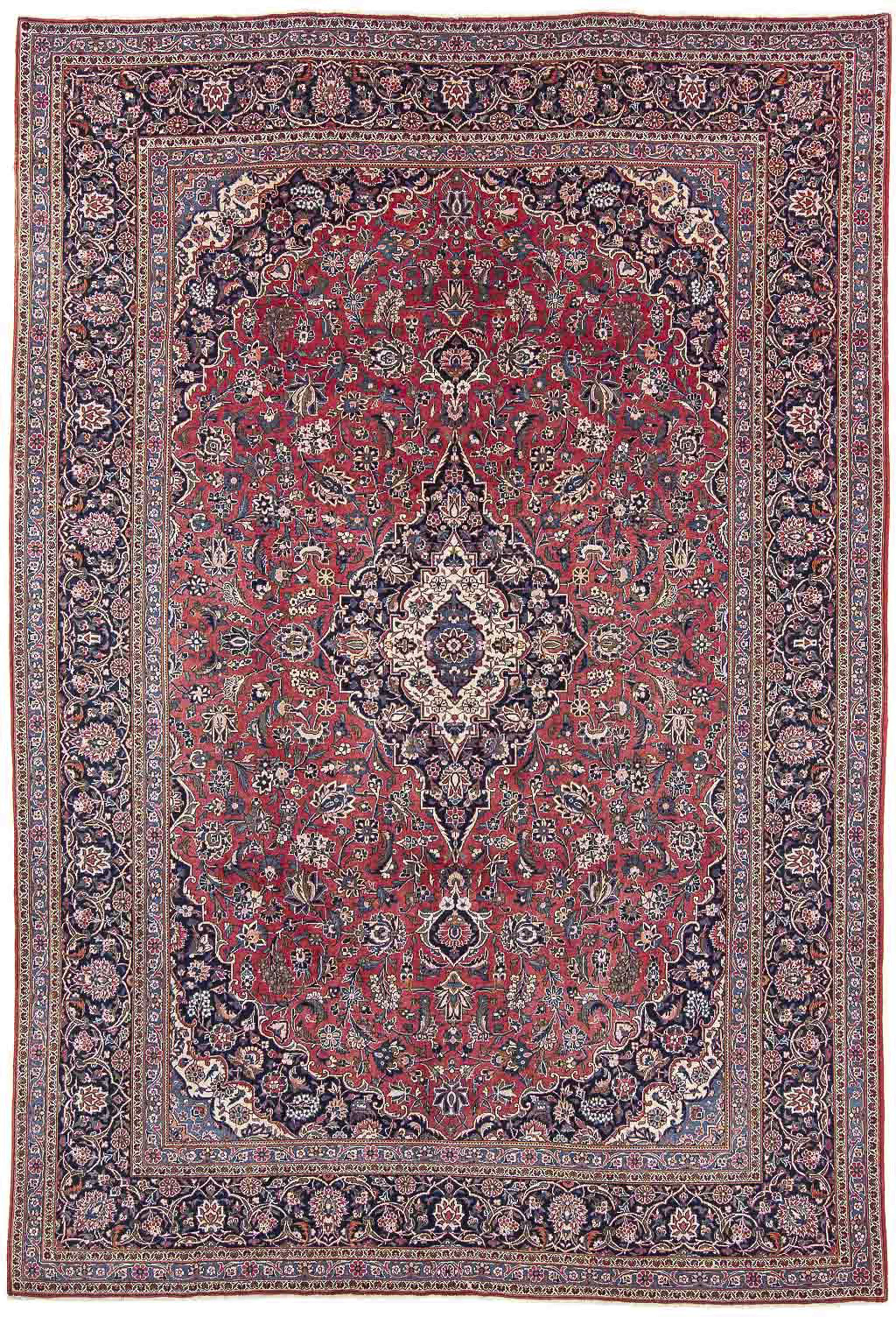 morgenland Orientteppich »Perser - Keshan - 338 x 230 cm - hellrot«, rechte günstig online kaufen