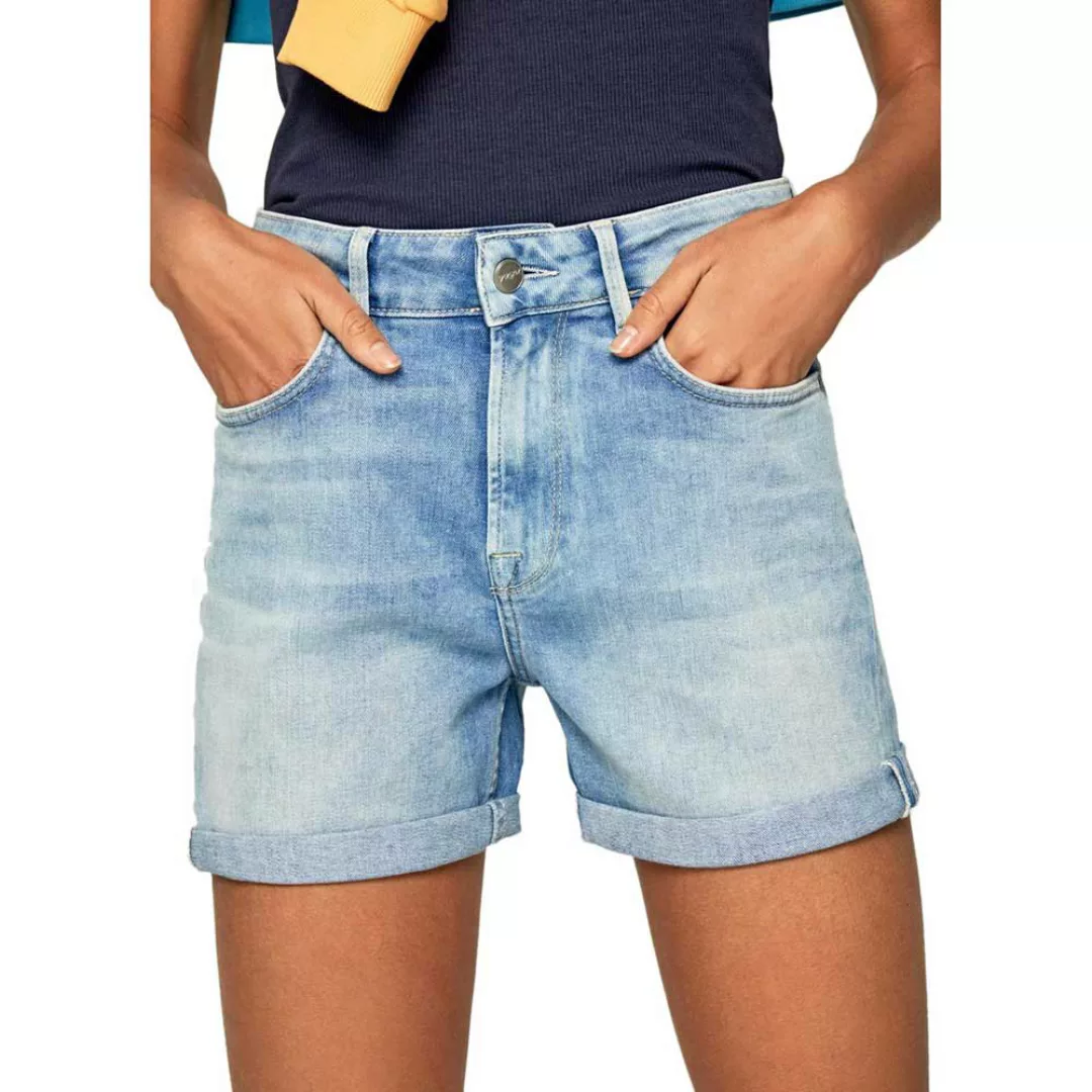 Pepe Jeans Mary Jeans-shorts 30 Denim Bleach günstig online kaufen