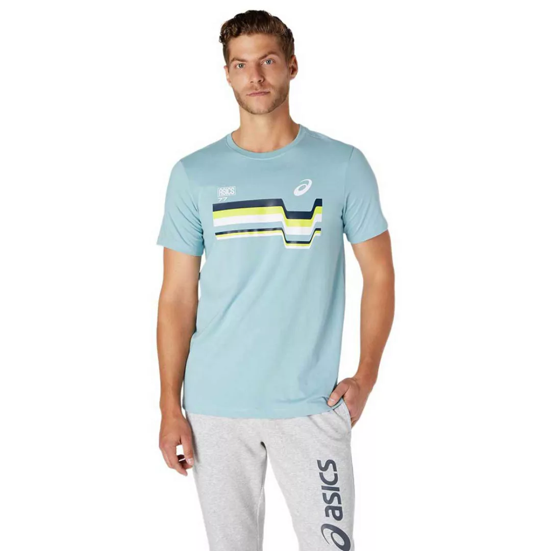 Asics 77 Kurzarm T-shirt L Smoke Blue günstig online kaufen