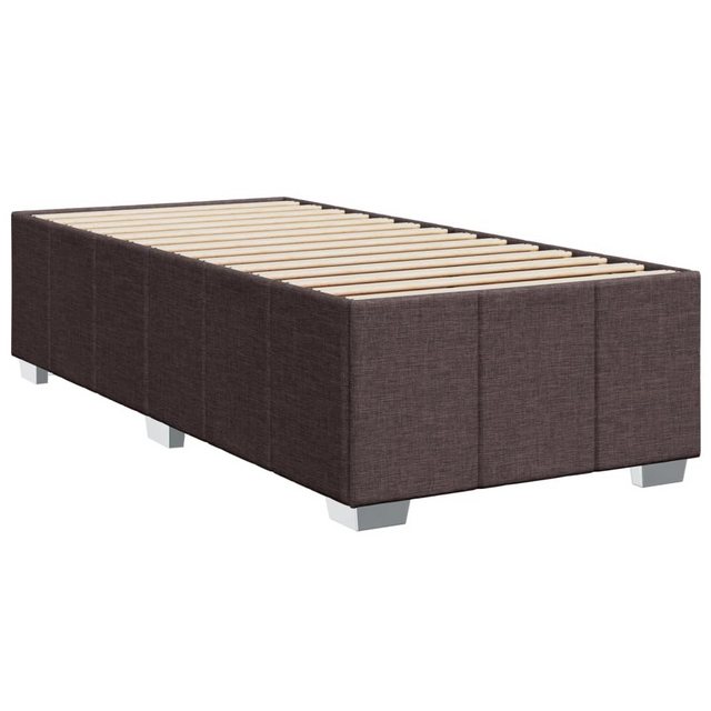 vidaXL Bett Bettgestell ohne Matratze Dunkelbraun 80x200 cm Stoff günstig online kaufen