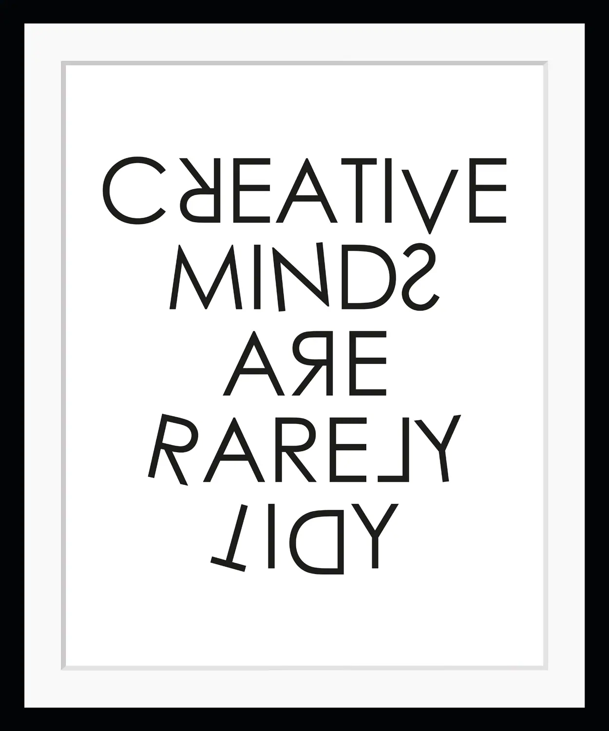queence Bild "CREATIVE MINDS", Buchstaben, gerahmt, Schriftzug günstig online kaufen