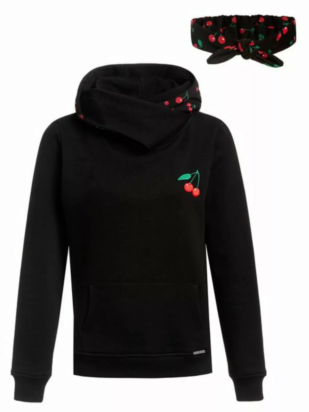 Pussy Deluxe Schalkragenpullover Cherries günstig online kaufen