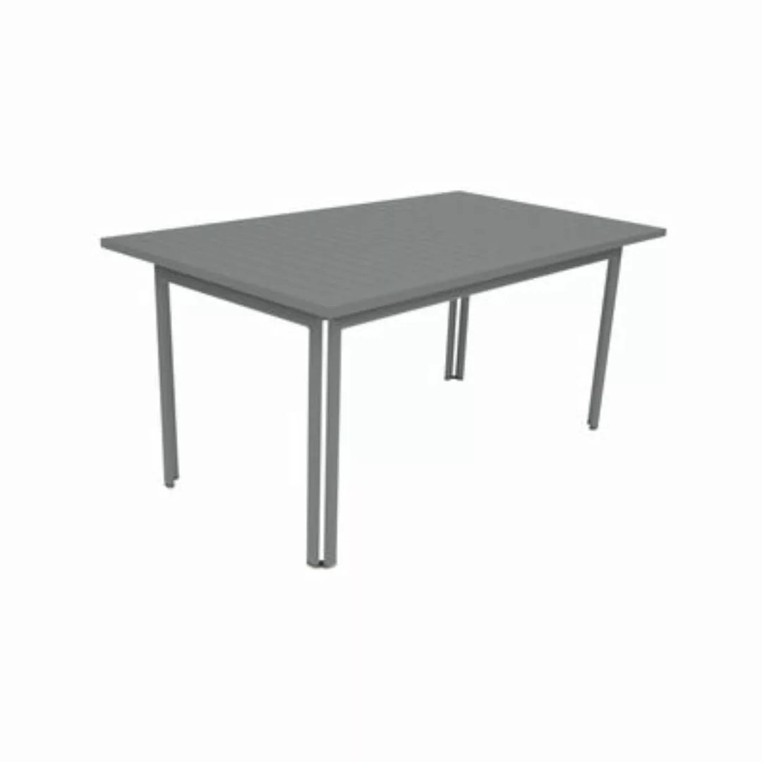 rechteckiger Tisch Costa metall grau / 160 x 80 cm - Fermob - günstig online kaufen