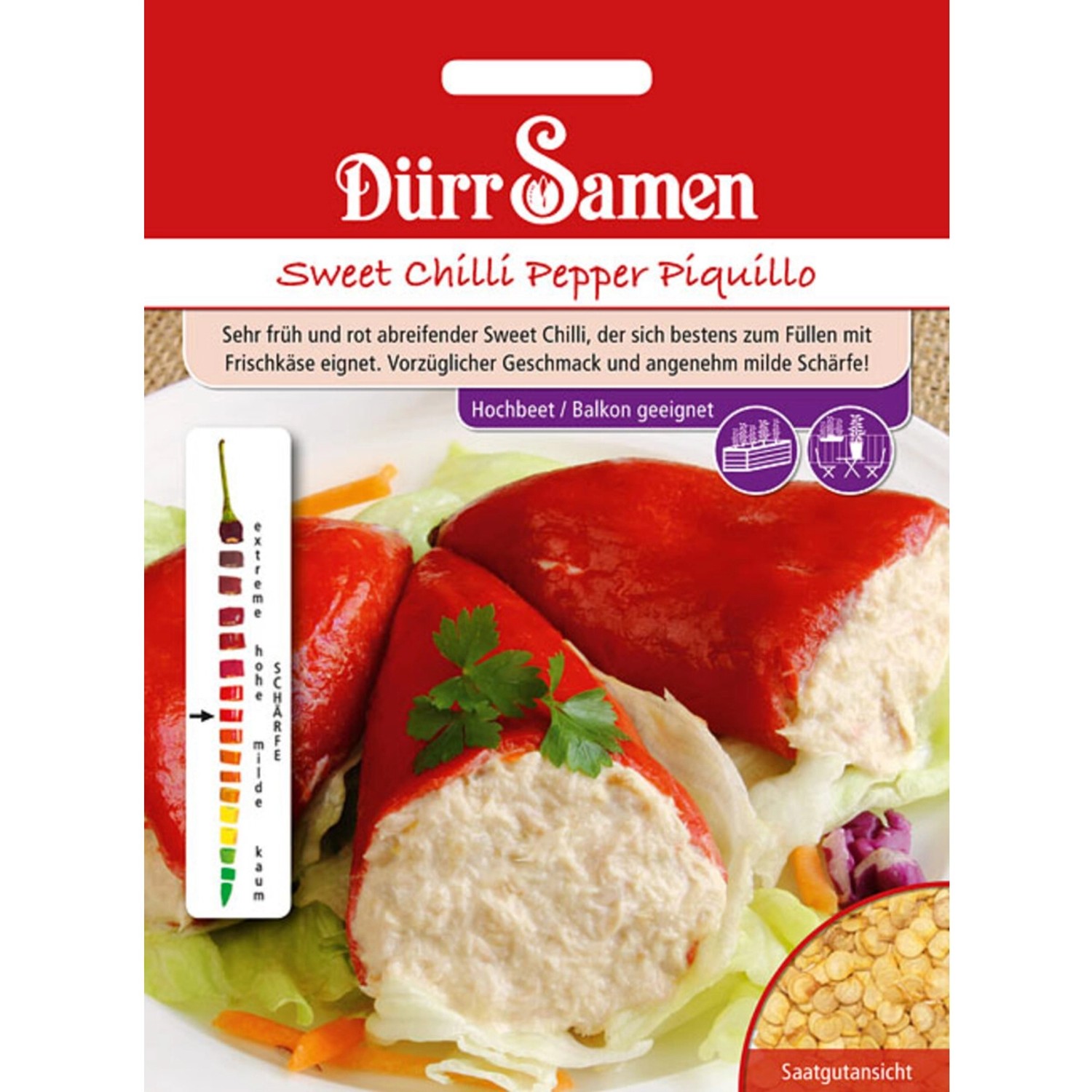 Dürr Samen Sweet Chili Pepper Piquillo Saatgut günstig online kaufen