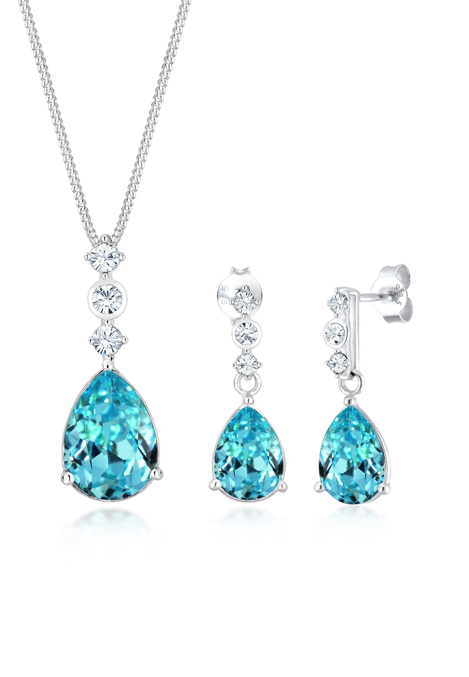 Elli Premium Schmuckset Set Tropfen Kristalle günstig online kaufen