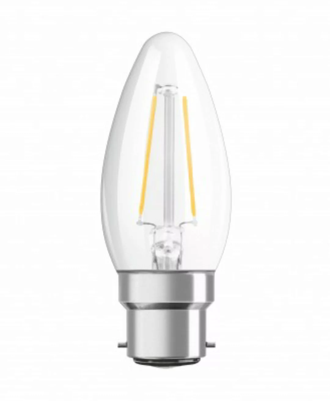 OSRAM LED STAR CLASSIC B 40 FS Warmweiß Filament Klar B22d Kerze günstig online kaufen