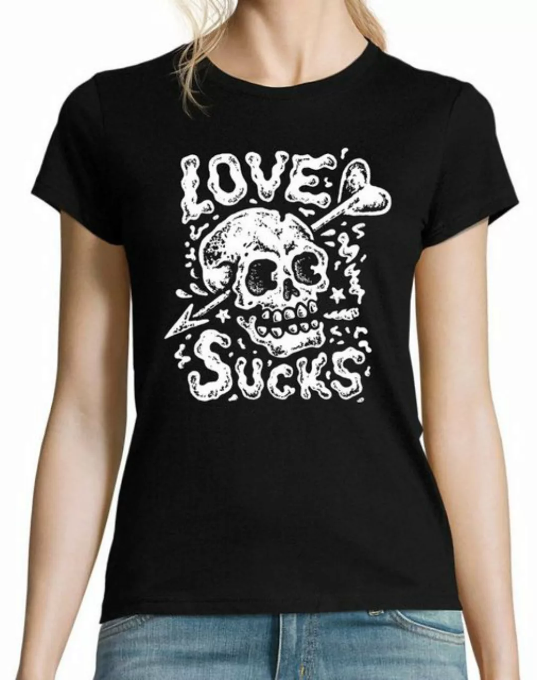 Youth Designz T-Shirt "Love Sucks" Damen Shirt mit trendigem Frontprint günstig online kaufen