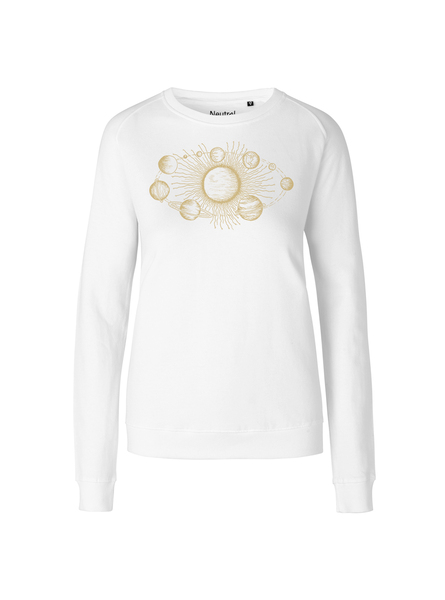 Bio Damen-sweatshirt Sonnensystem günstig online kaufen