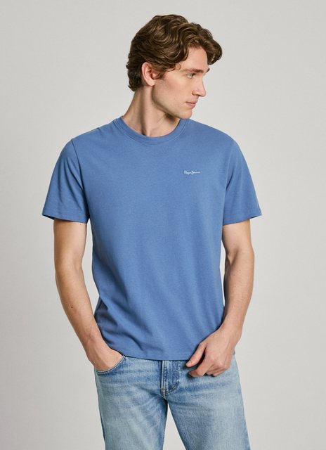 Pepe Jeans T-Shirt CONNOR mit gesticktem Logo auf der Brust günstig online kaufen