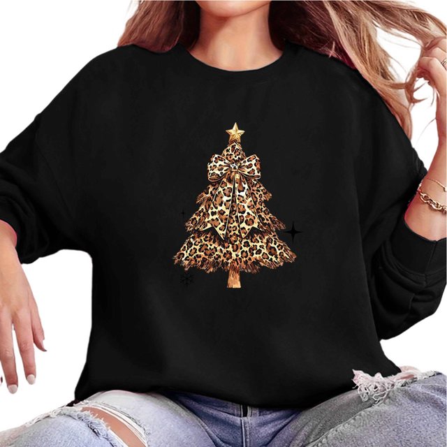 MC Star Weihnachtssweatshirt Weihnachtssweatshirt für Damen, Weihnachtsbaum günstig online kaufen