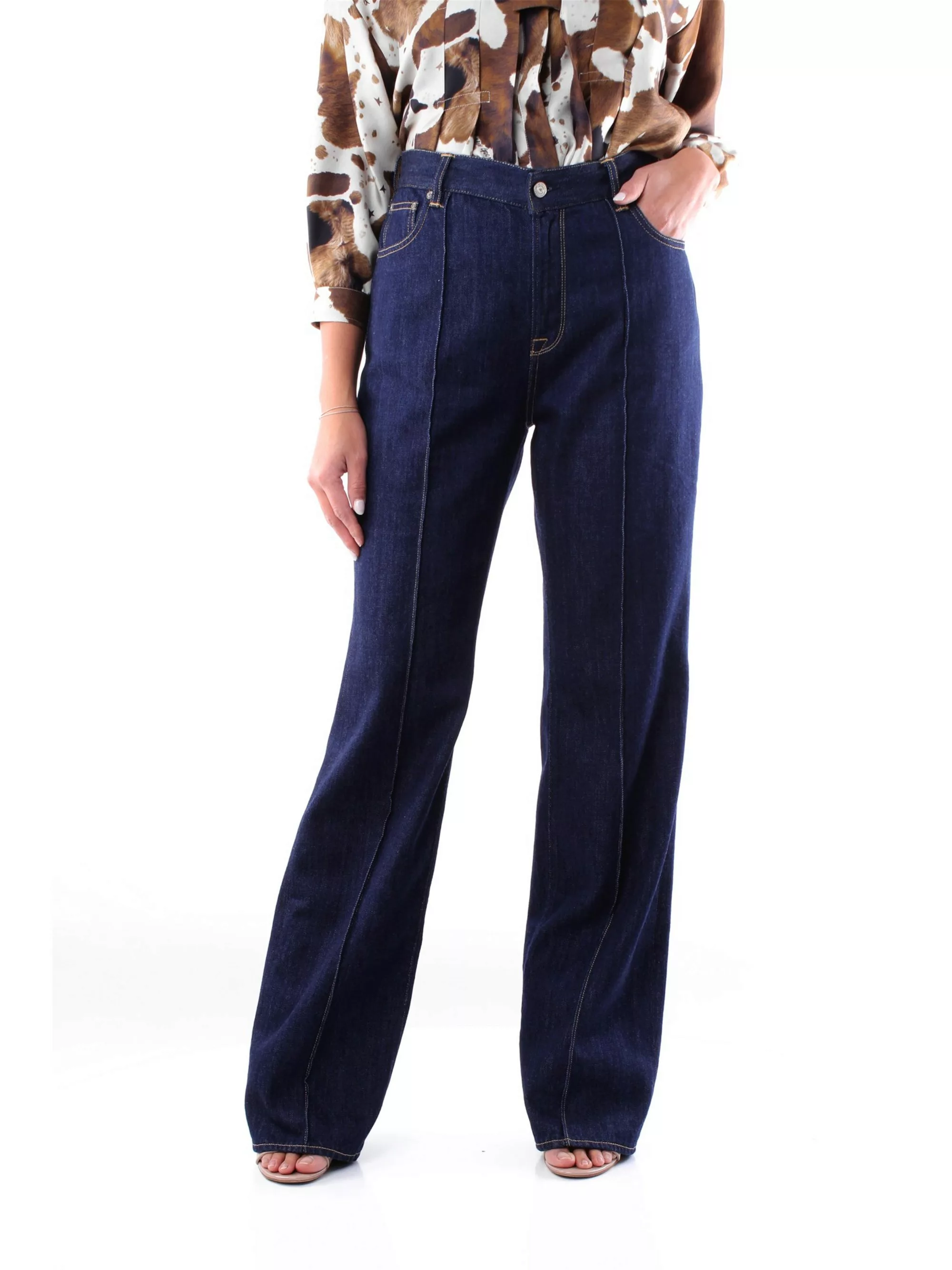 GOLDEN GOOSE DELUXE BRAND gerade Damen Blue Jeans günstig online kaufen