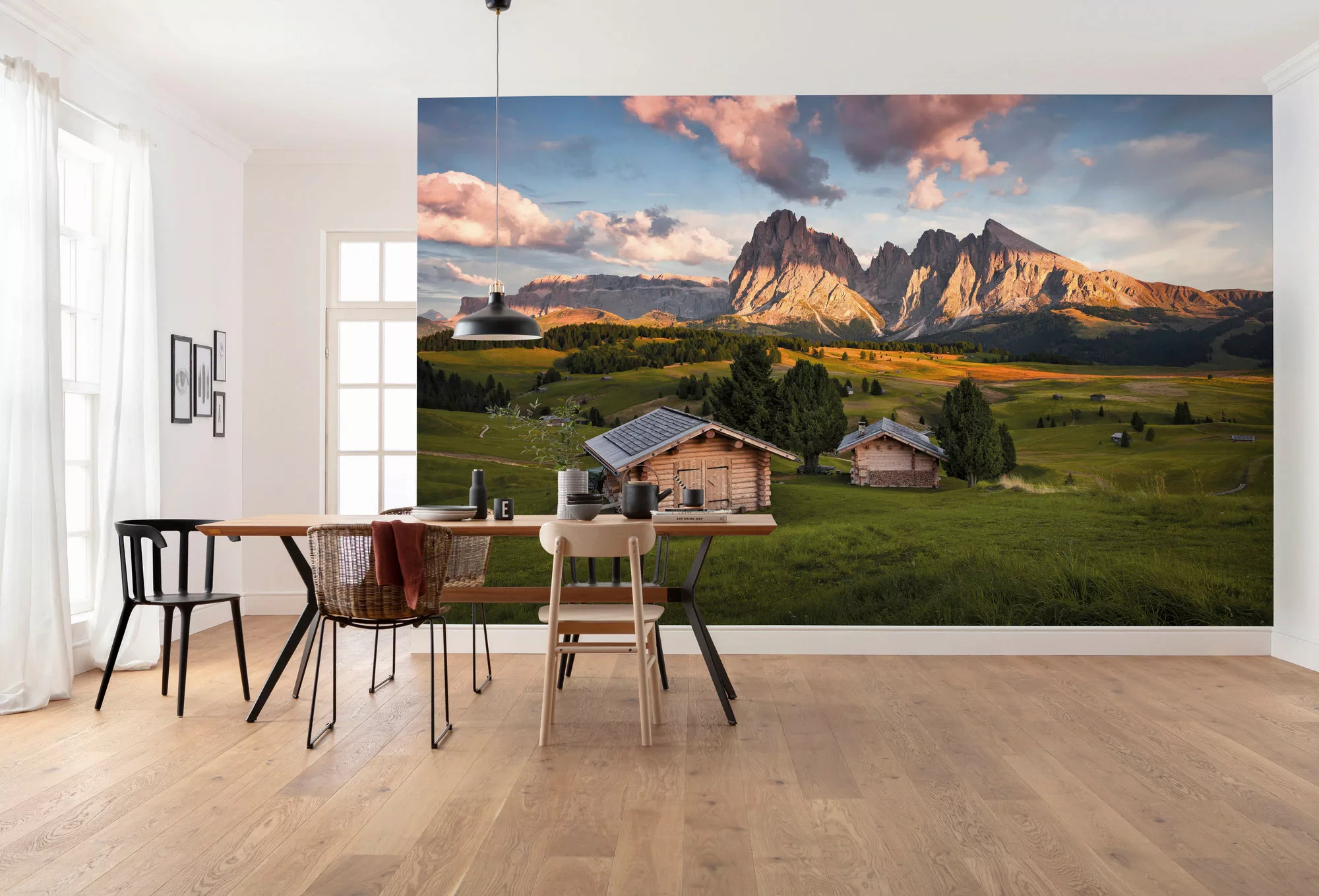 KOMAR Vlies Fototapete - Dolomitentraum - Größe 450 x 280 cm mehrfarbig günstig online kaufen