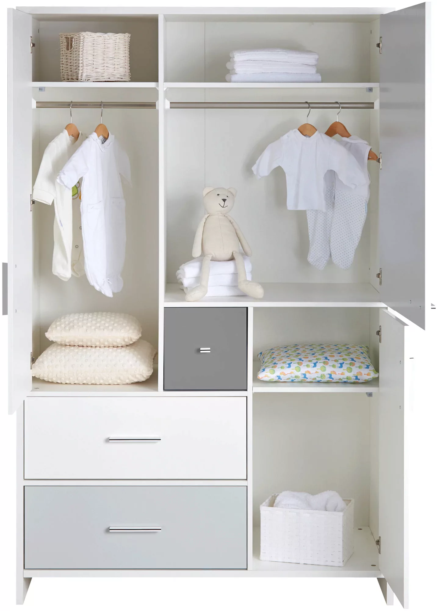 Schardt Kleiderschrank »Candy Grey, Kinderkleiderschrank«, Made in Germany günstig online kaufen