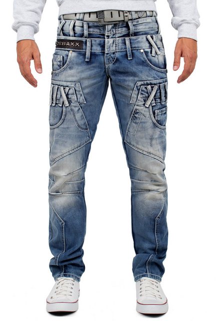 Cipo & Baxx Regular-fit-Jeans Herren Hose BA-CD466 W30/L34 (1-tlg) mit Dopp günstig online kaufen