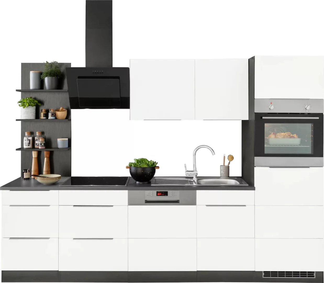 KOCHSTATION Küchenzeile "KS-Brindisi", mit E-Geräten, Breite 280 cm günstig online kaufen