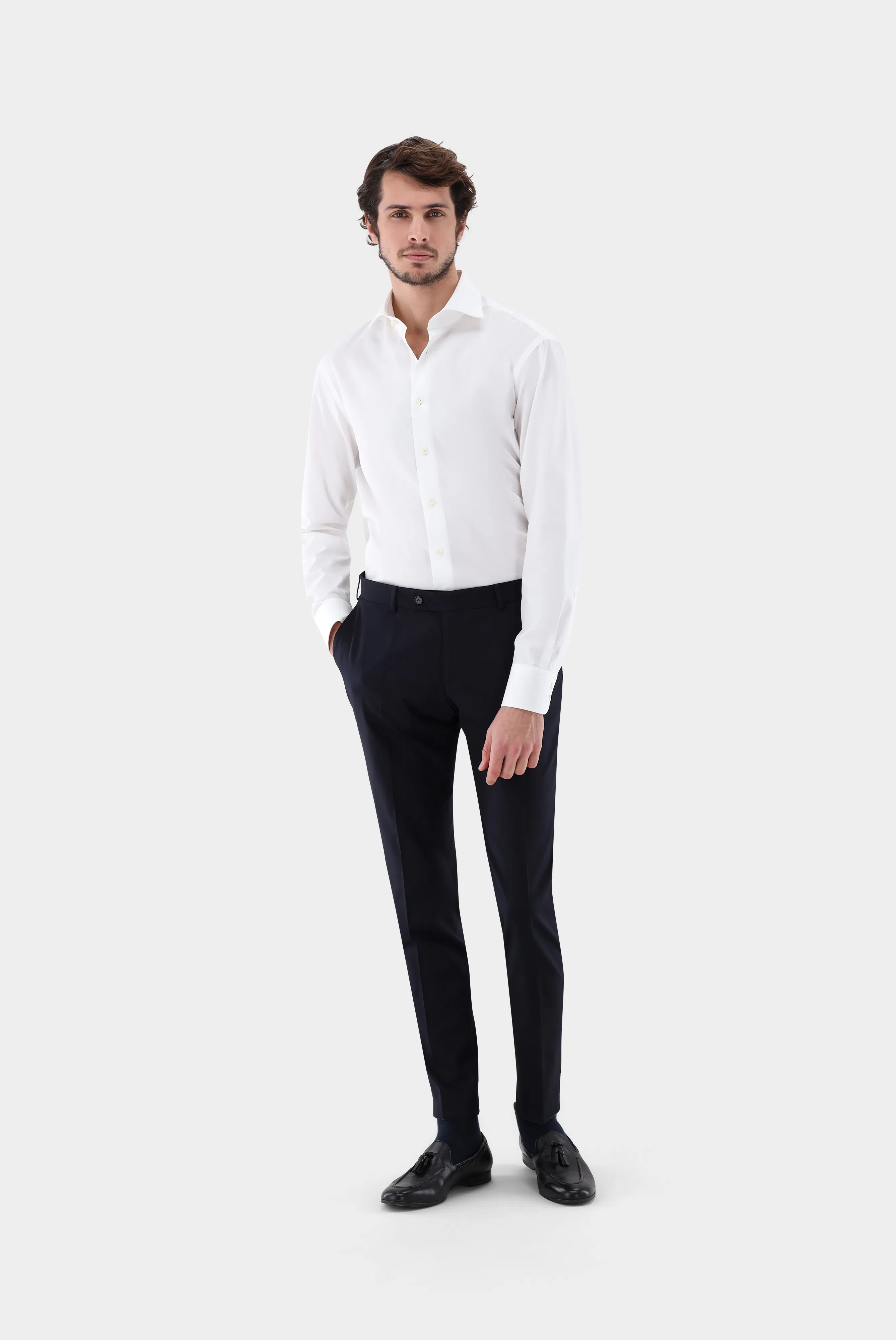 Popeline Hemd Tailor Fit günstig online kaufen