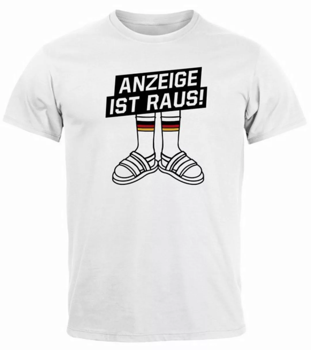 MoonWorks Print-Shirt Herren T-Shirt Alman Anzeige ist raus Meme Witz Deuts günstig online kaufen