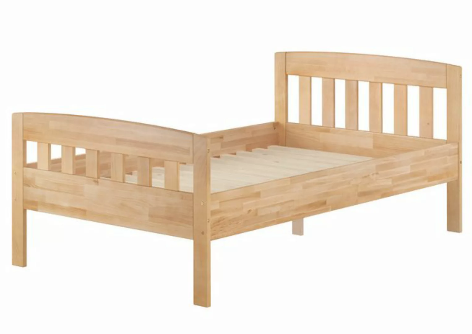 ERST-HOLZ Bett Seniorenbett Einzelbett Gästebett Buche massiv 120x200 Zeitl günstig online kaufen