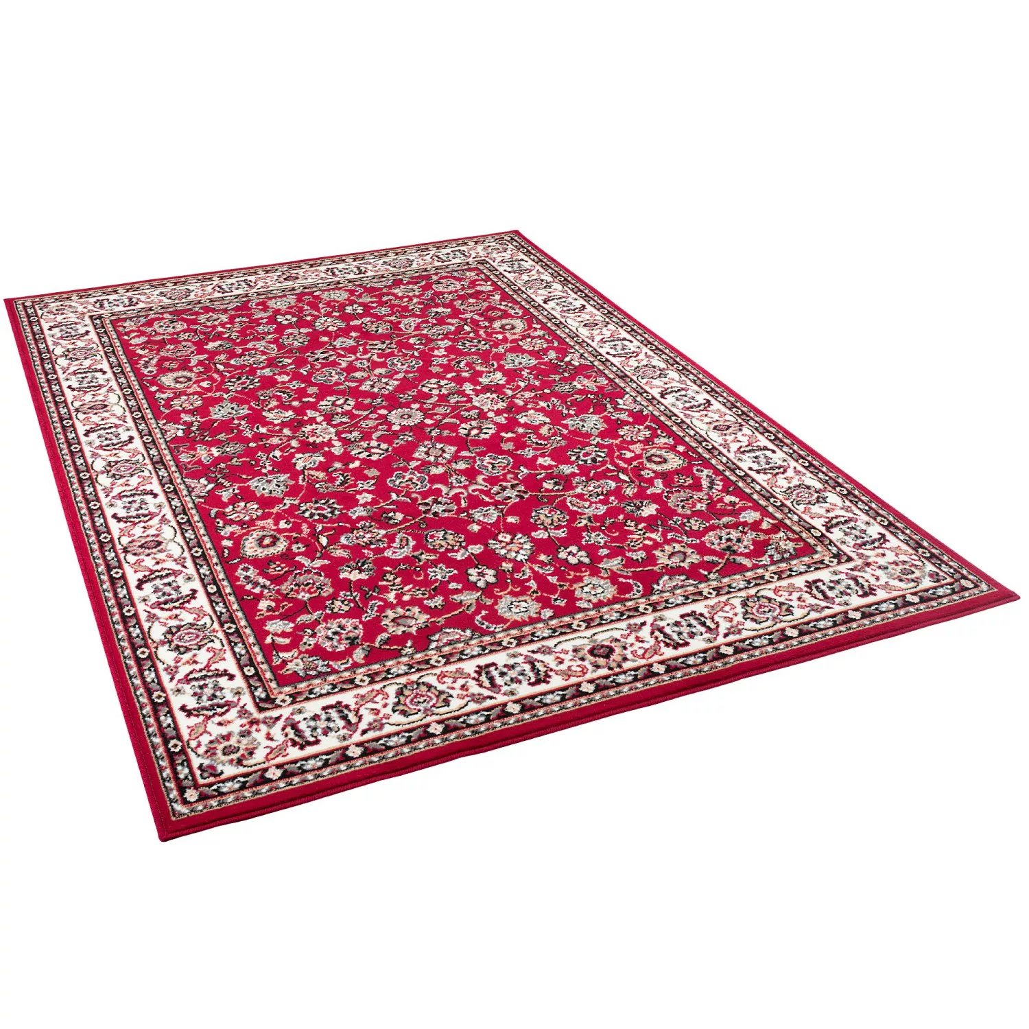 Pergamon Orient Teppich Trendline Rot Bordüre Rot 185x270cm günstig online kaufen