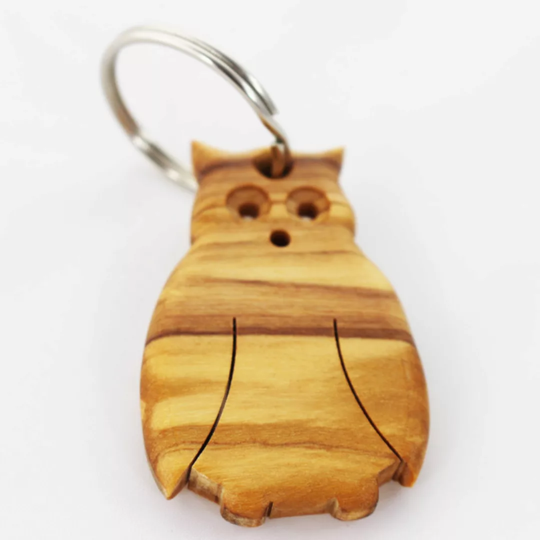Schlüsselanhänger Aus Holz "Eule" günstig online kaufen