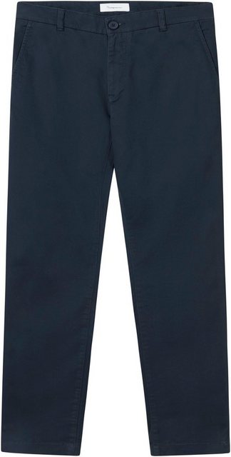 KnowledgeCotton Apparel Chinohose LUCA slim mit Label-Stichting hinten günstig online kaufen