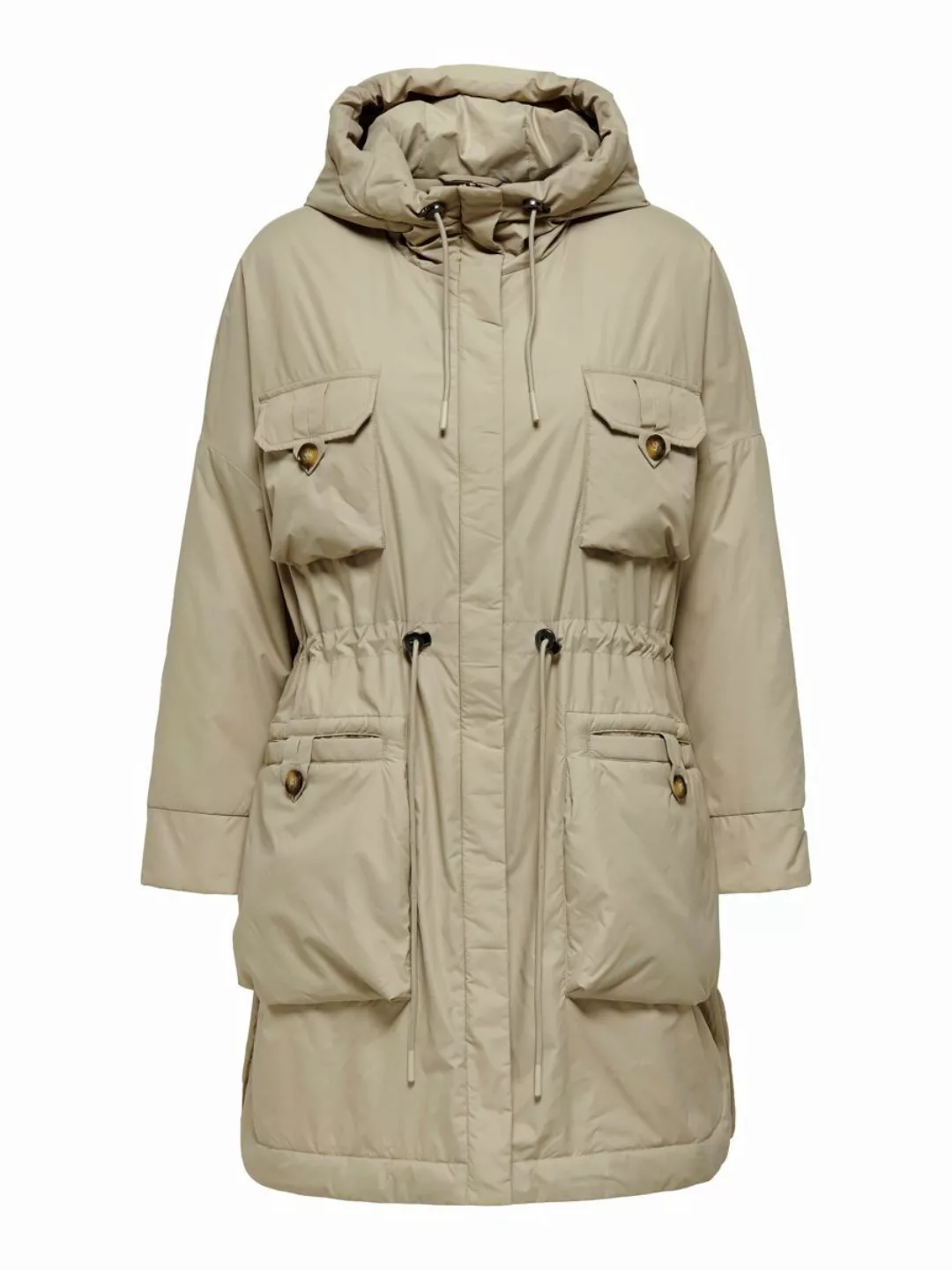 ONLY Leichter Parka Damen Beige günstig online kaufen