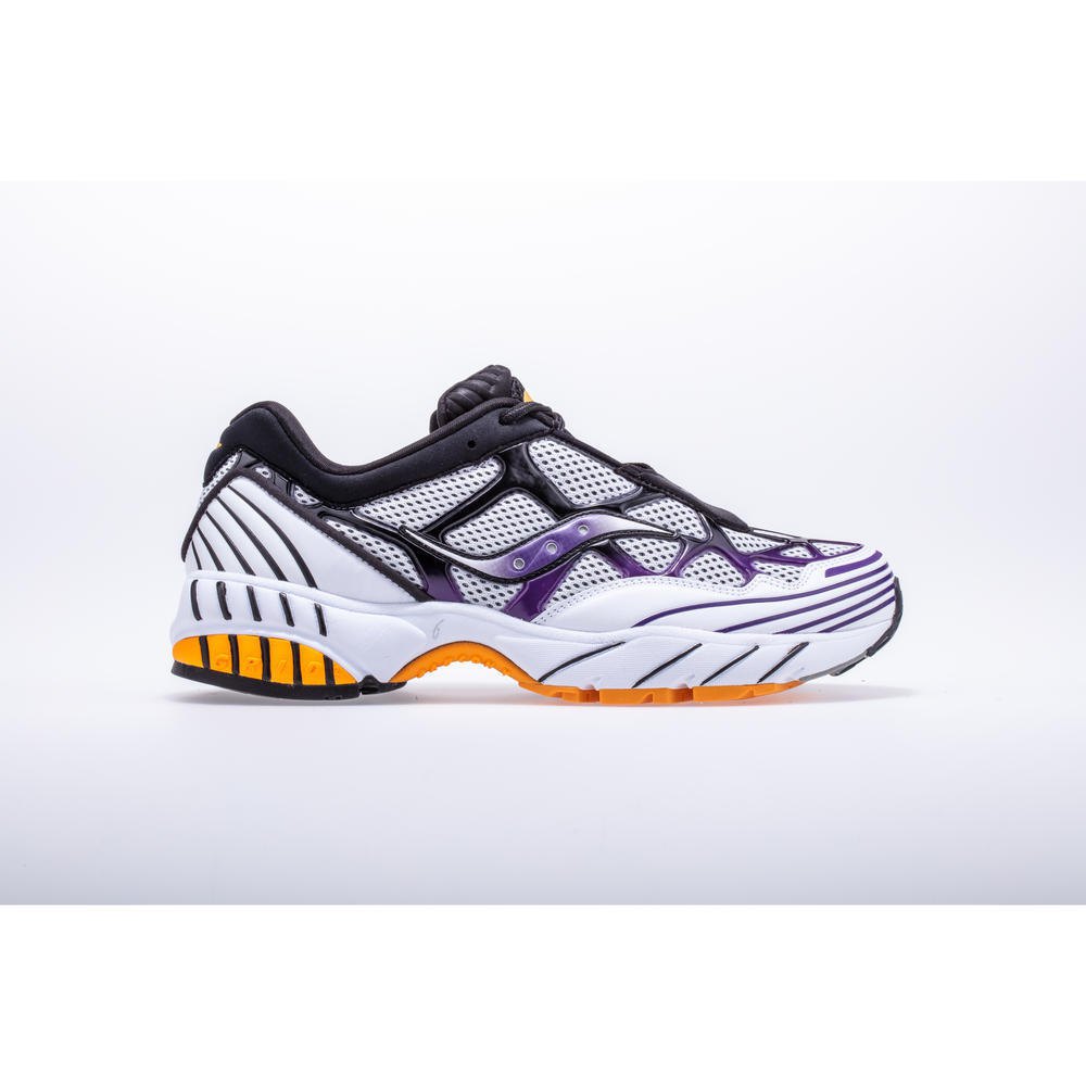 Saucony Sauconygrid Web-turnschuhe EU 41 blanc/violet/jaune günstig online kaufen