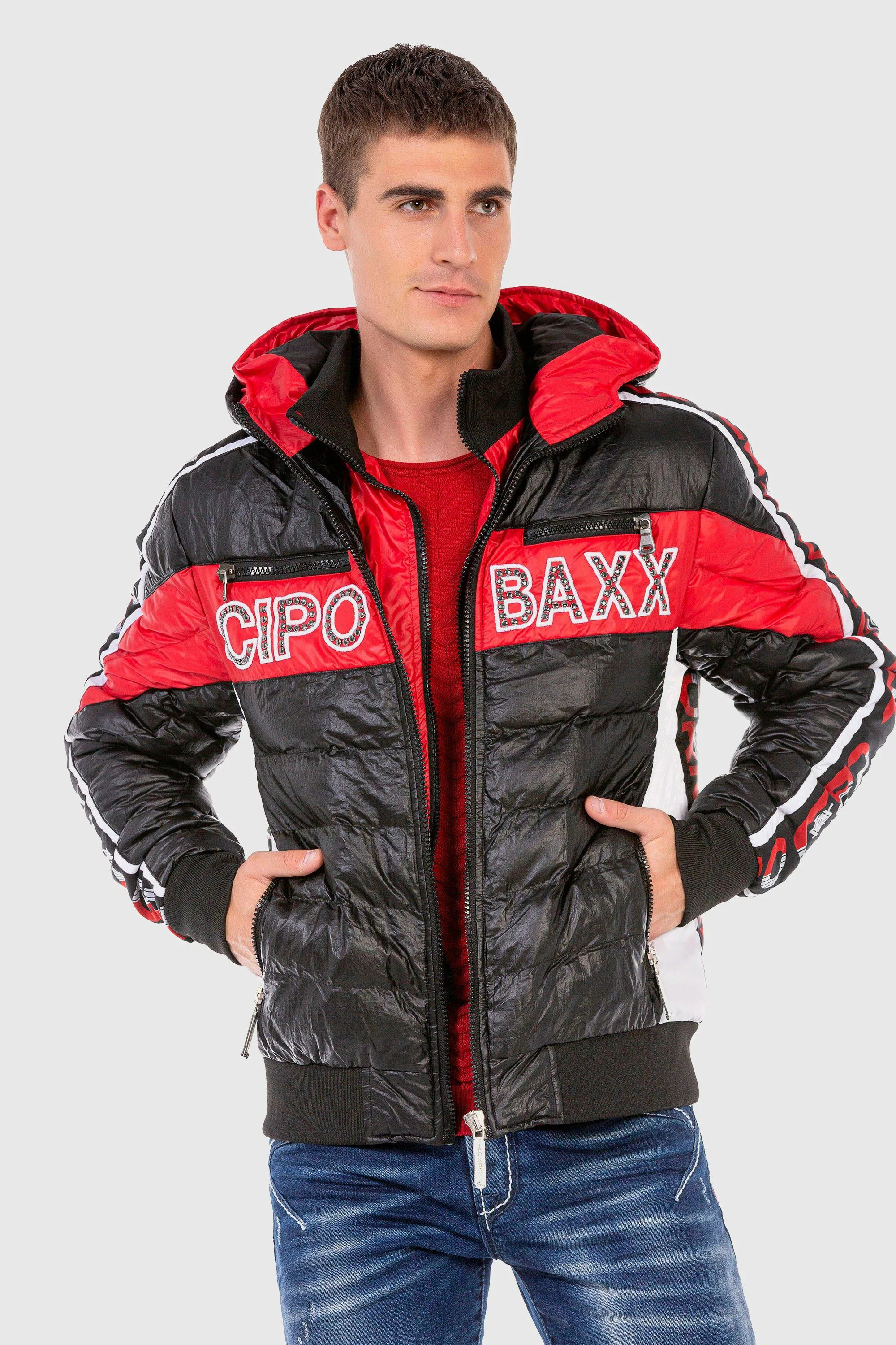 Cipo & Baxx Steppjacke "Jacke", mit Kapuze, mit modischer Steppung günstig online kaufen