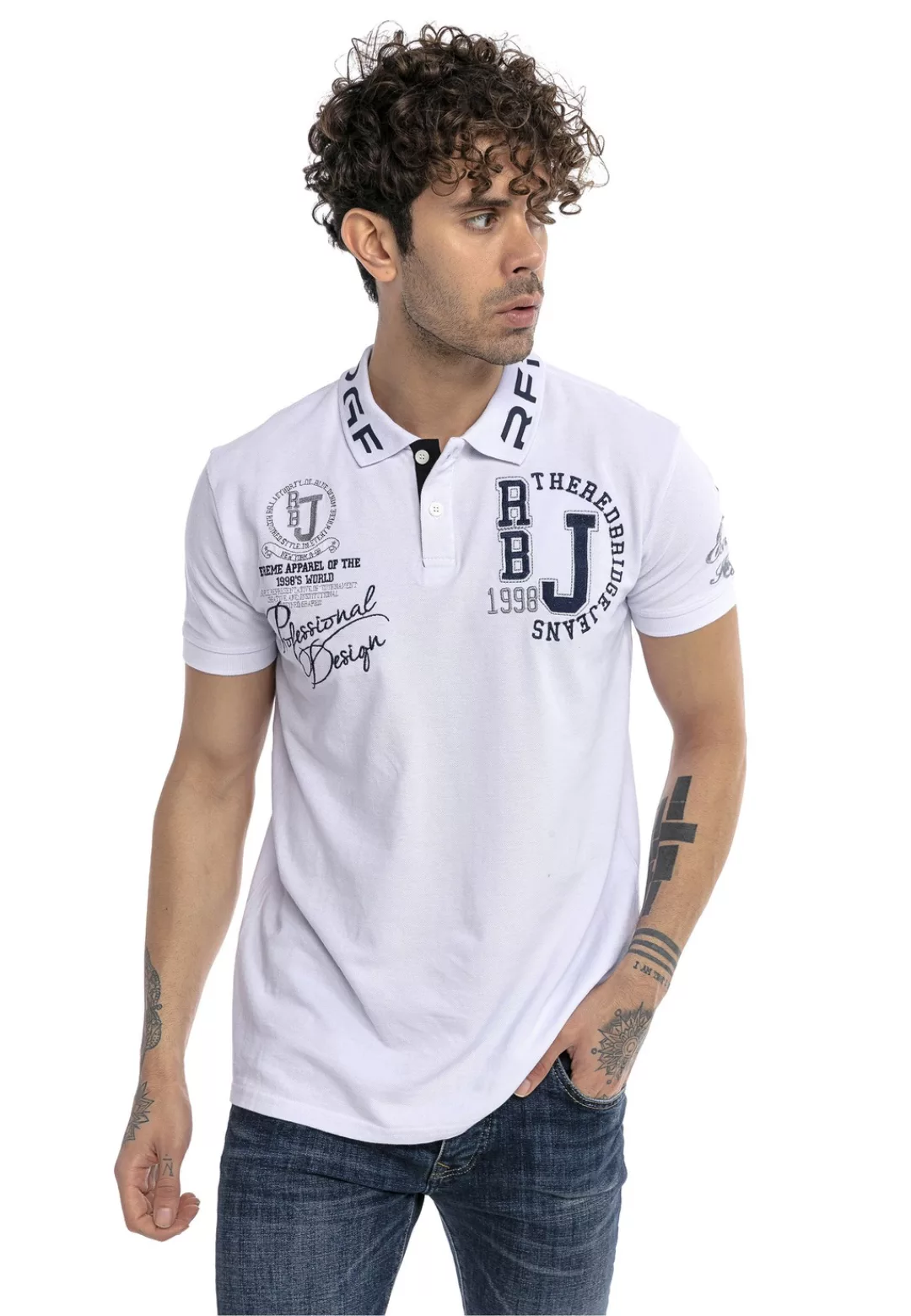 RedBridge Poloshirt "Orlando", im Slim Fit mit Stickerei günstig online kaufen