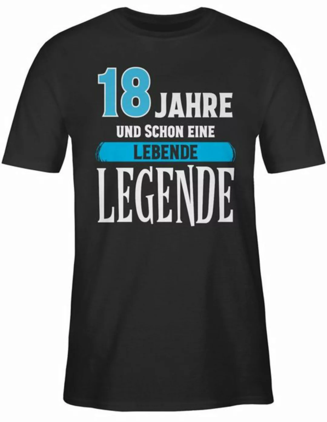 Shirtracer T-Shirt Achtzehnter Legende 18. Geburtstag günstig online kaufen