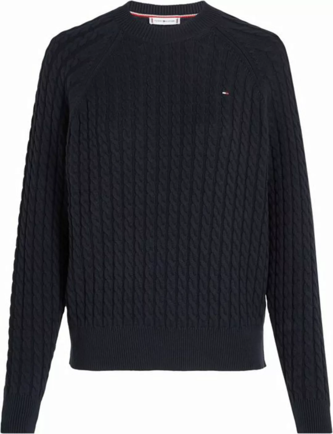 Tommy Hilfiger Curve Rundhalspullover CRV CO CABLE C-NK SWEATER Große Größe günstig online kaufen