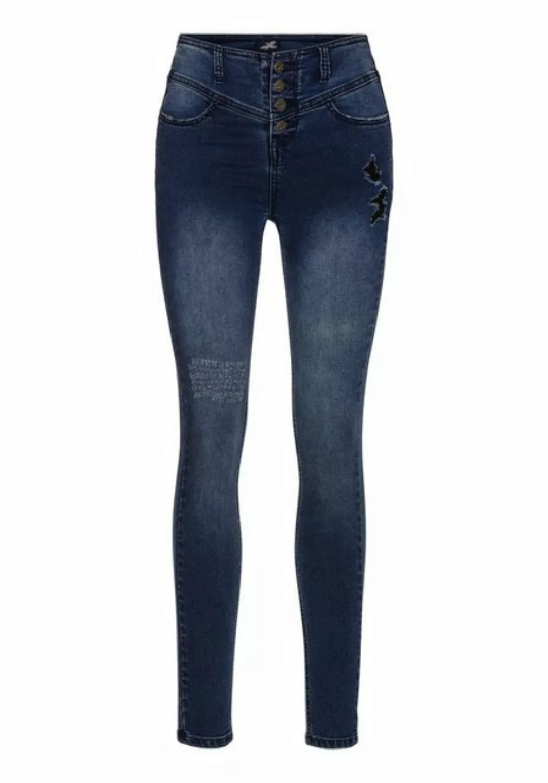 Arizona Skinny-fit-Jeans Ultra Stretch hohe Leibhöhe, knöchellang, elastisc günstig online kaufen