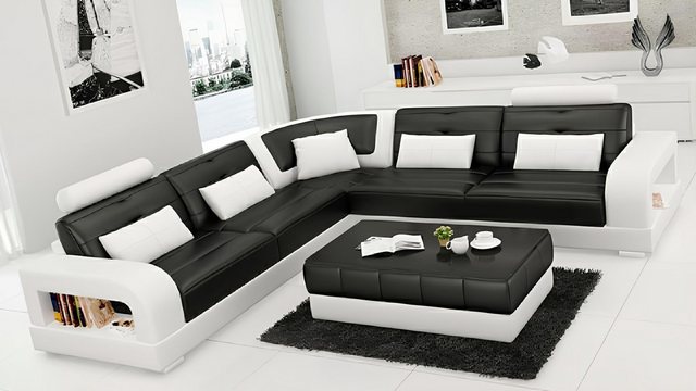 Xlmoebel Ecksofa Designer Ledersofa Wohnlandschaft Eckcouch Sofa Ecksofa So günstig online kaufen