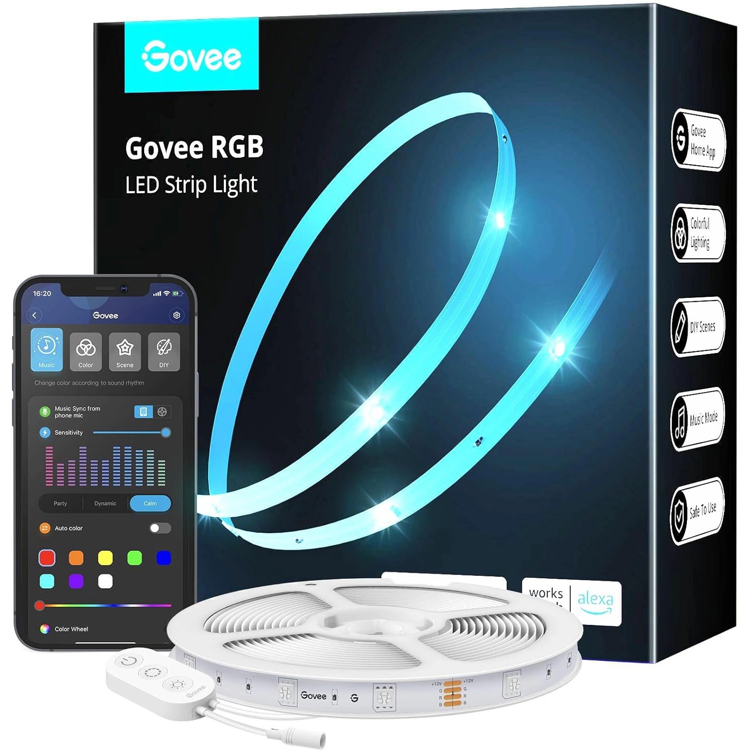 Govee Smart RGB WIFI LED-Streifen H615A 5 m günstig online kaufen