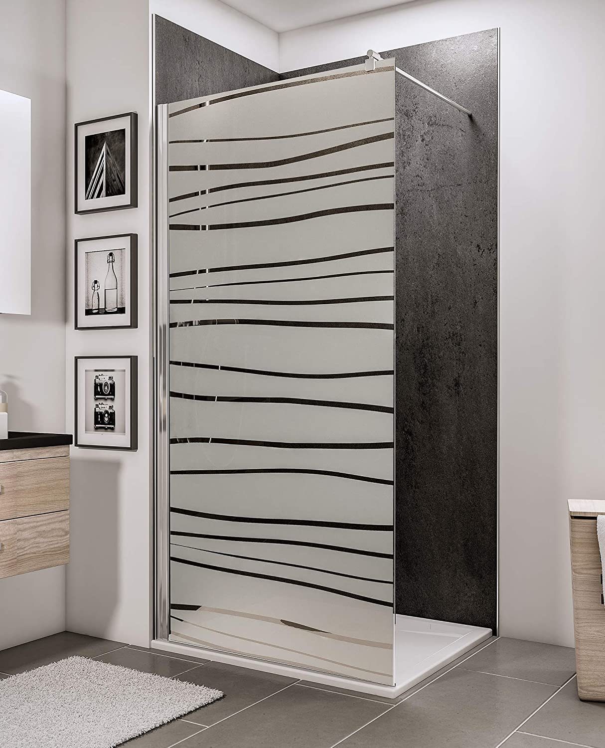 Schulte Walk-in-Dusche Alexa Style 2.0, Dekor günstig online kaufen